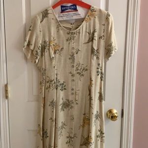 Weathervane full-length printed dress